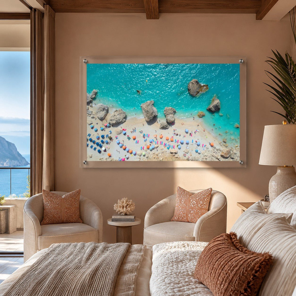 Blue Lagoon Club Acrylic Wall Art Print