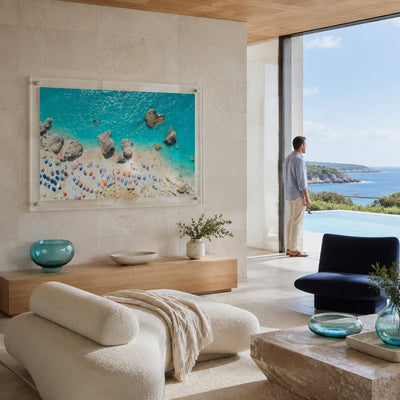Blue Lagoon Club Acrylic Wall Art Print