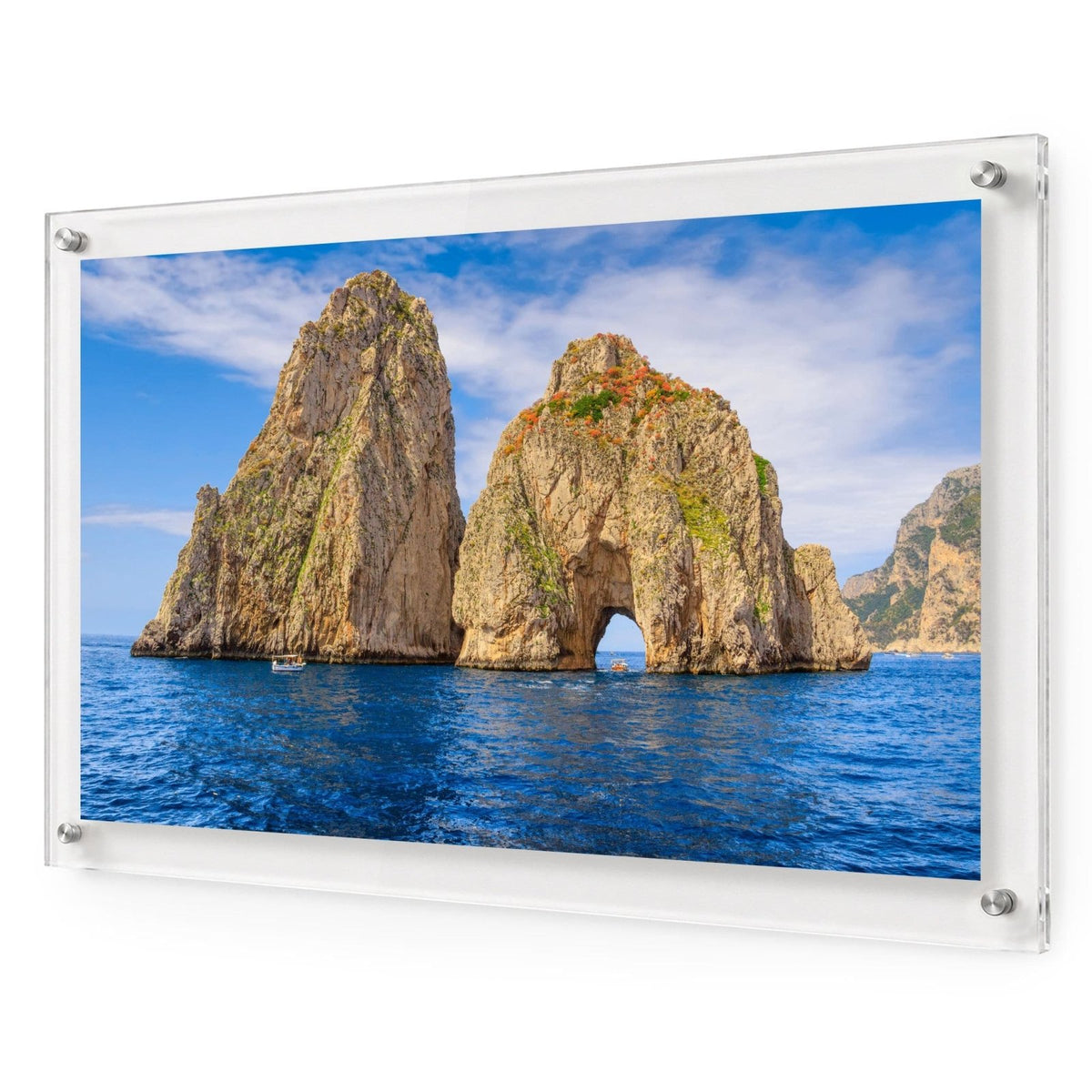 Capri on the Rocks Acrylic Wall Art Print