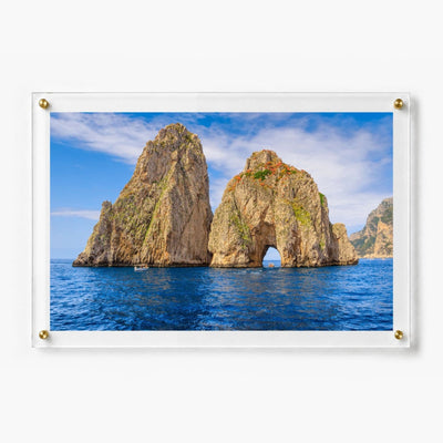 Capri on the Rocks Acrylic Wall Art Print