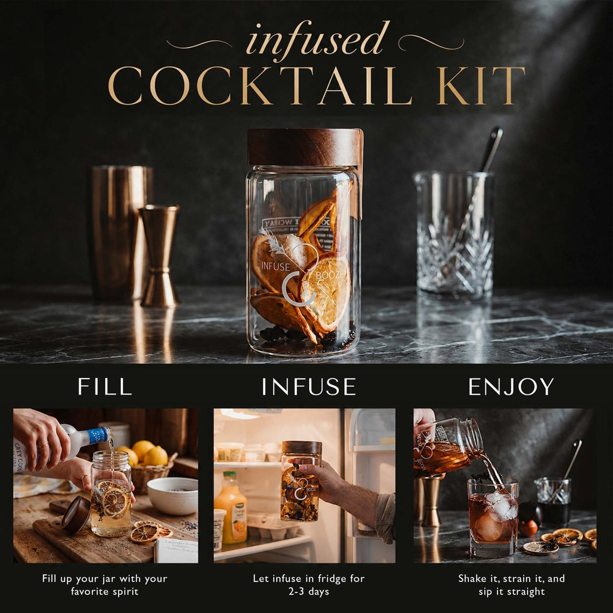 Craft Cocktail Infusion Kit, 3 Pack