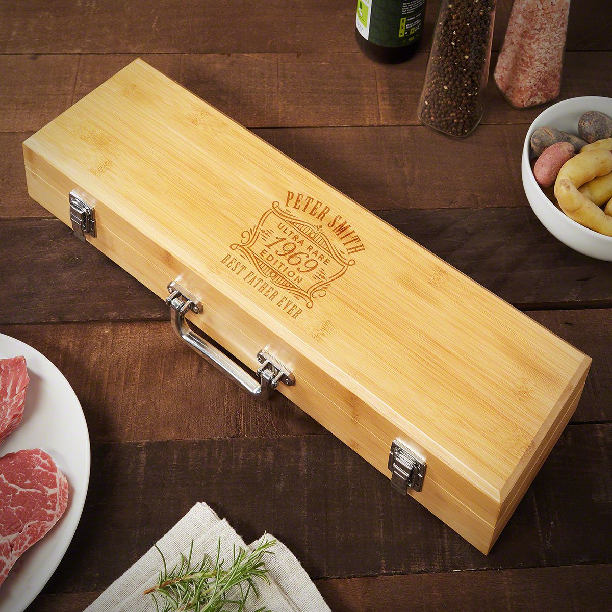 Custom Bamboo Barbecue Tools