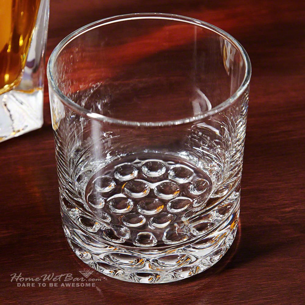 Custom Buckman Whiskey Glasses and El Matador Bull Whiskey Decanter Set