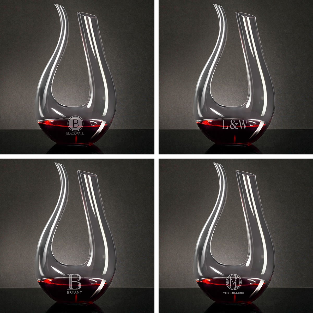 Dolcetto Custom Wine Decanter Set with Wine Glasses
