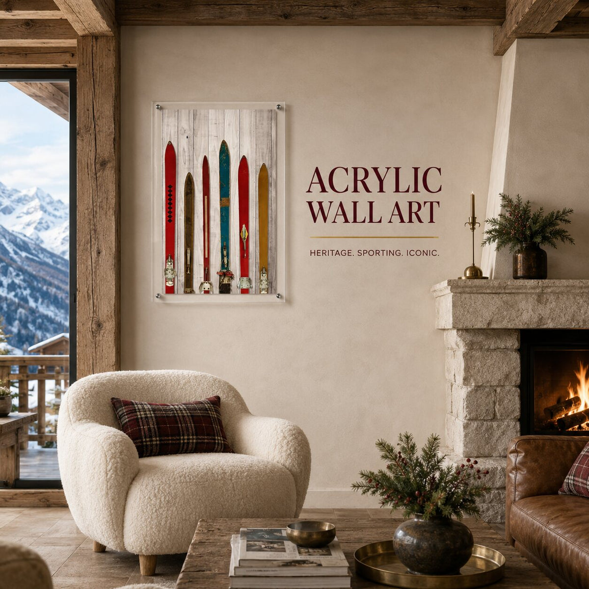 Lodge Lineup Acrylic Wall Art Print