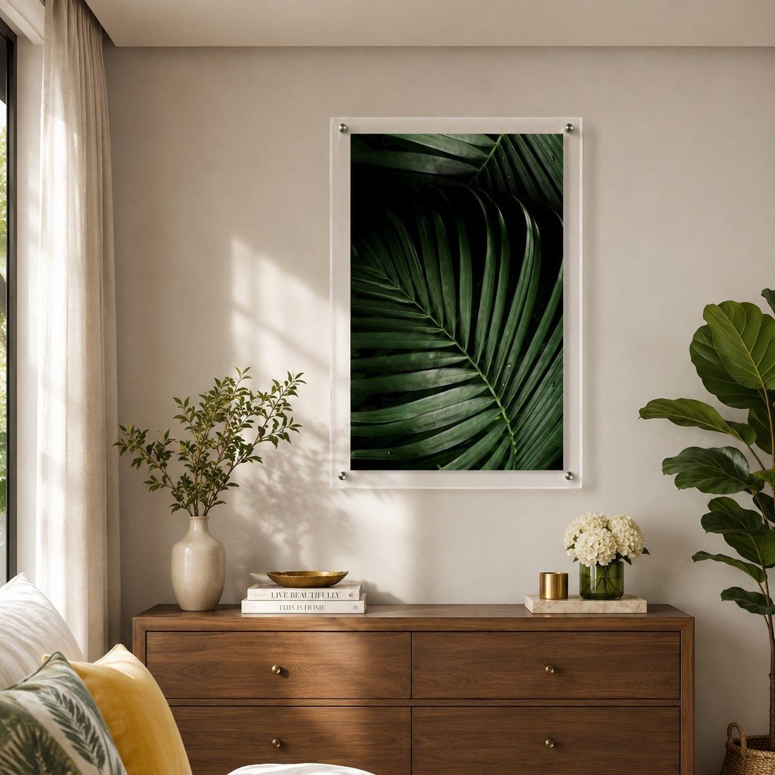 Midnight Palm Acrylic Wall Art Print