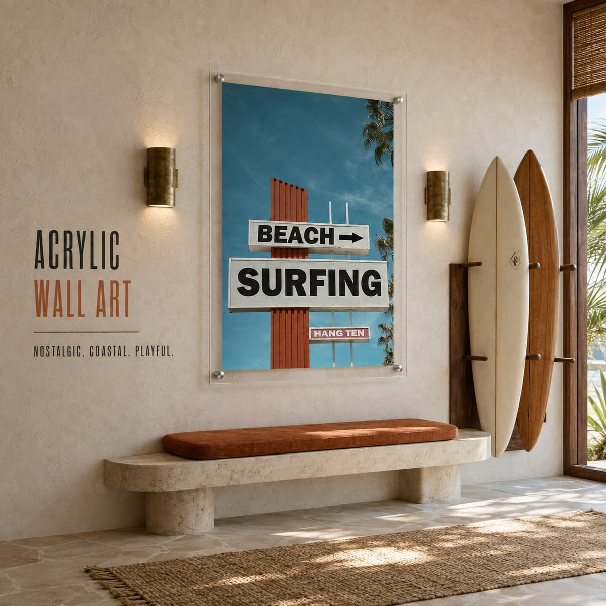 Next Stop: Surf Acrylic Wall Art Print