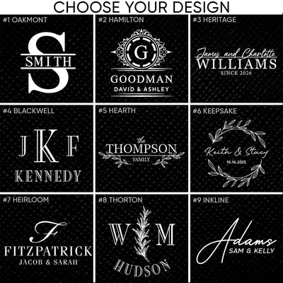 Cutting board personalized swatches