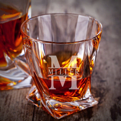Personalized 7pc Halo Bourbon Smoker Kit with Two Glasses