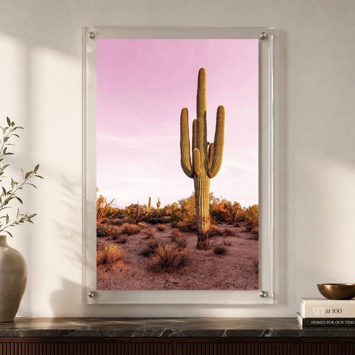 Pink Desert Club Acrylic Wall Art Print
