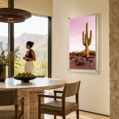 Pink Desert Club Acrylic Wall Art Print
