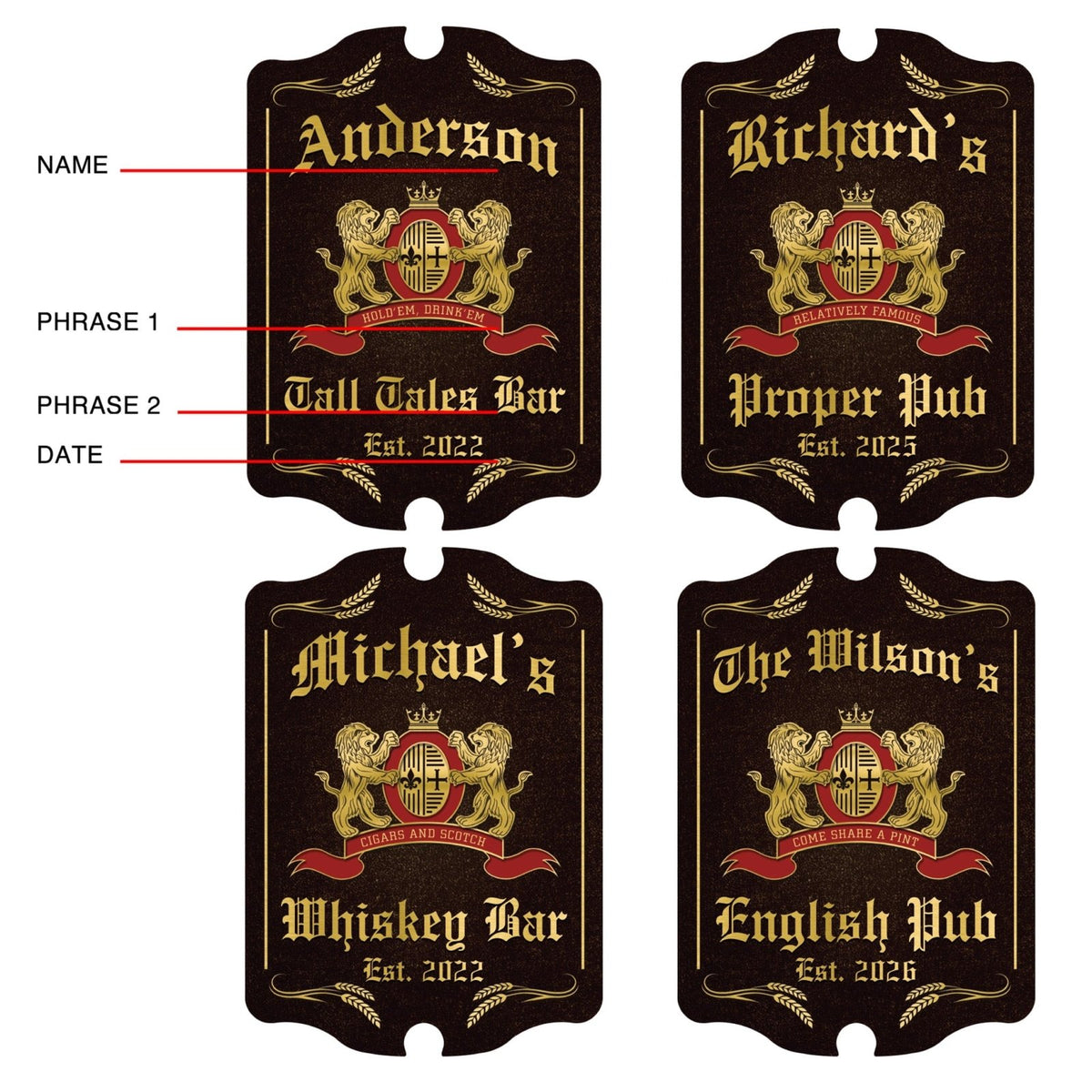 Proper English Custom Pub Sign