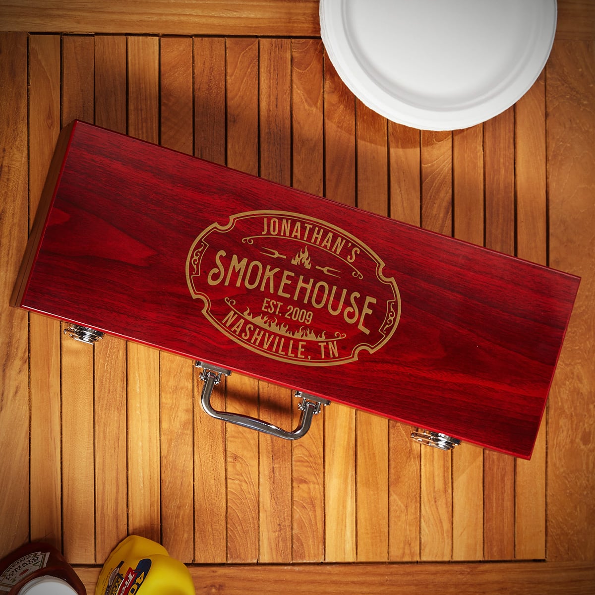 Rosewood Personalized Grilling Tools