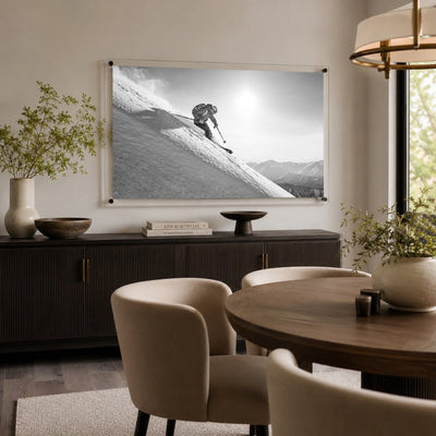 Steep Thrills Black & White Acrylic Wall Art Print