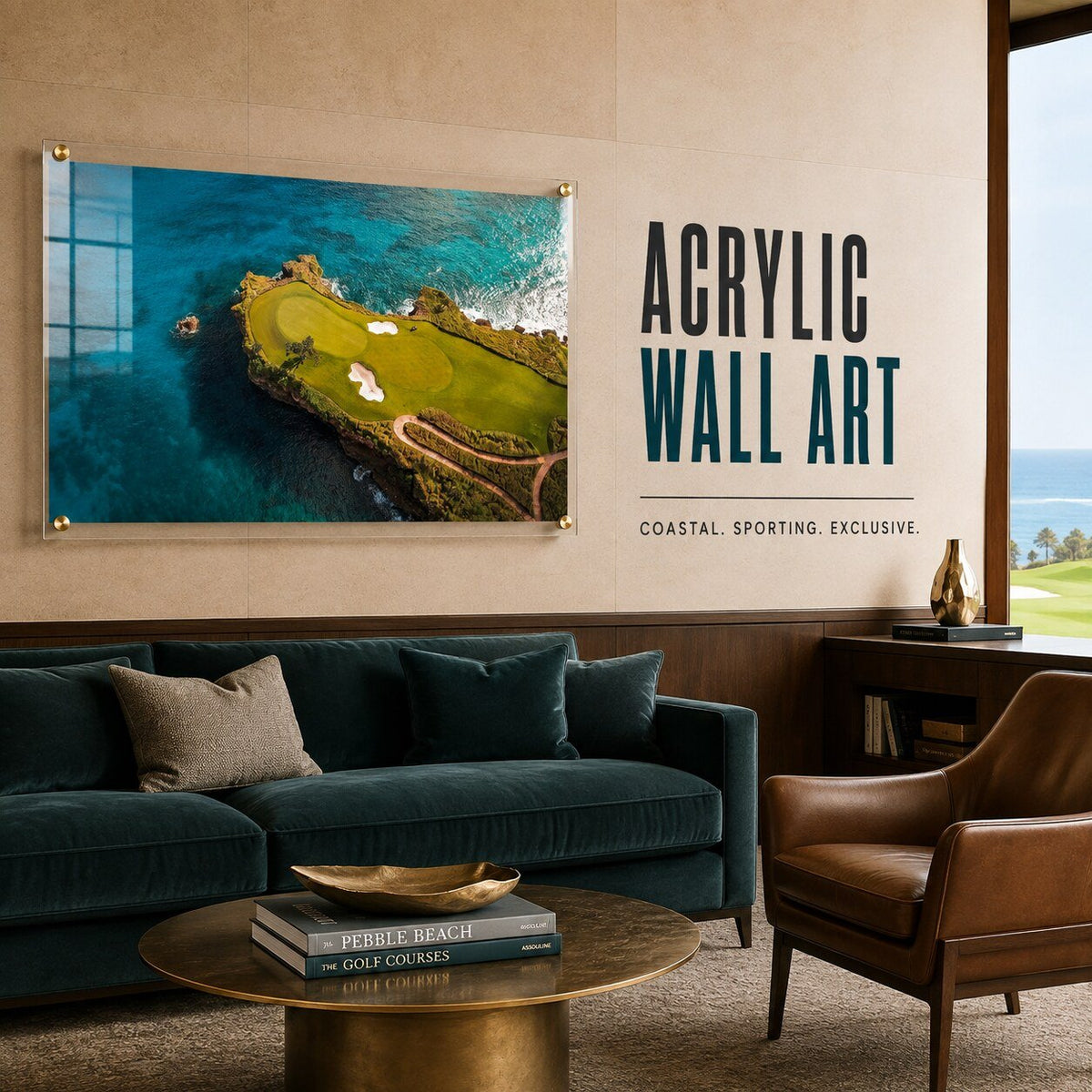 The Floating Fairway Acrylic Wall Art Print