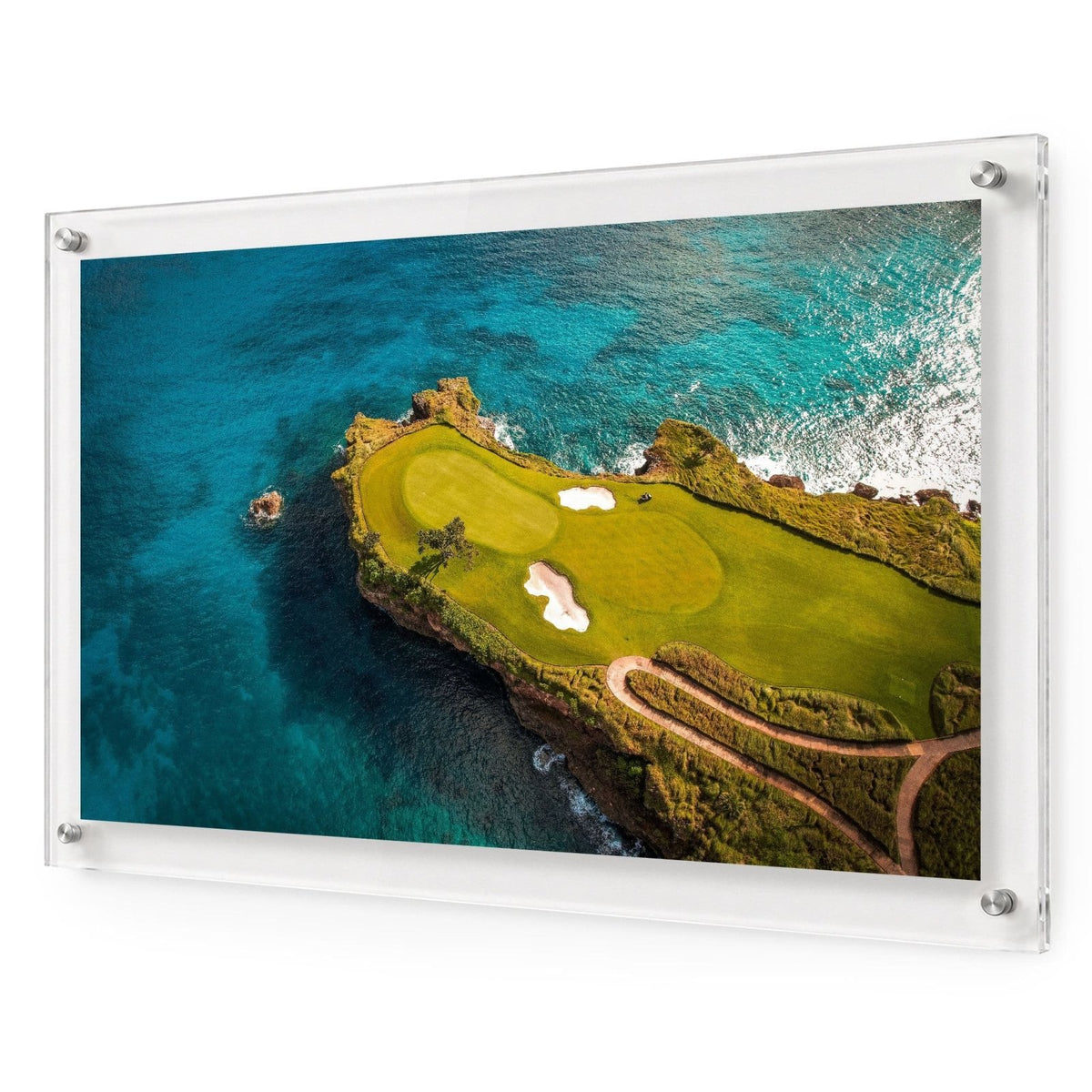 The Floating Fairway Acrylic Wall Art Print