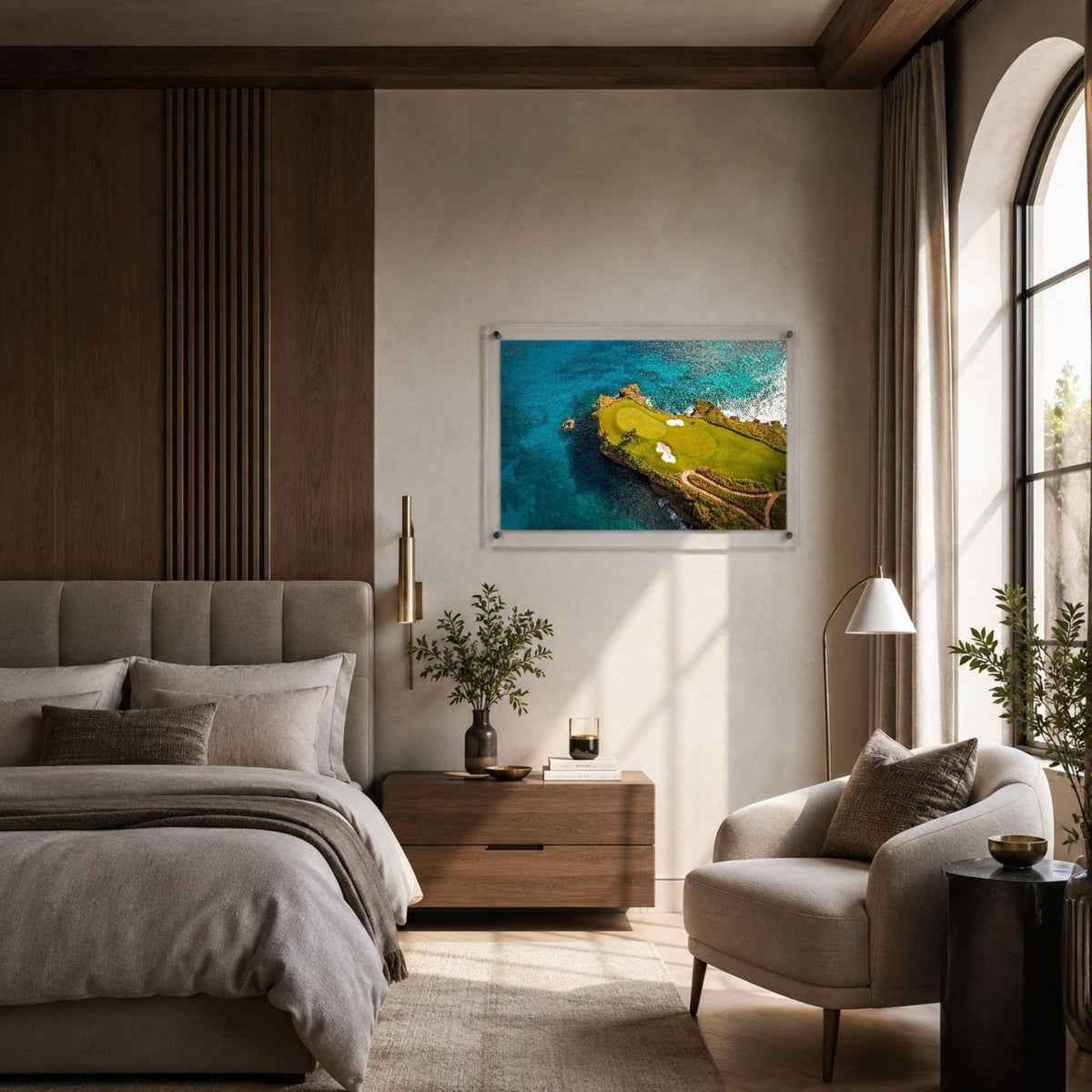 The Floating Fairway Acrylic Wall Art Print