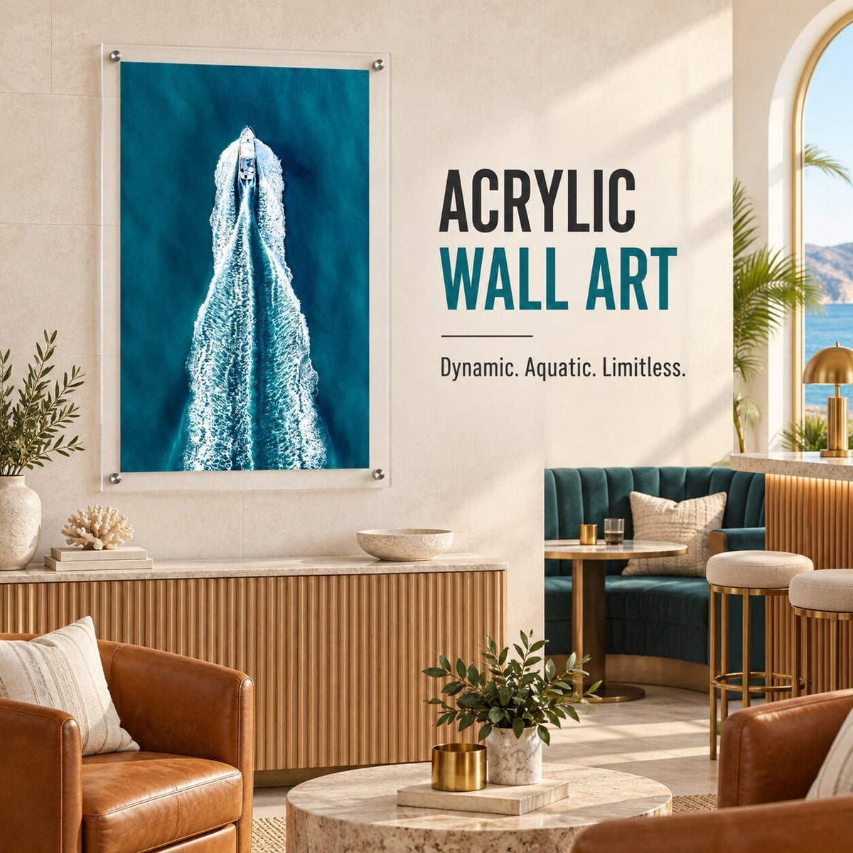 The Getaway Acrylic Wall Art Print - Vertical