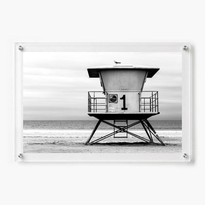 Watch Post Black & White Acrylic Wall Art Print
