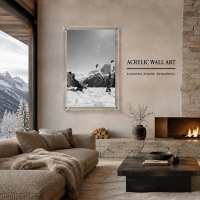 Worth the Climb Black & White Acrylic Wall Art Print