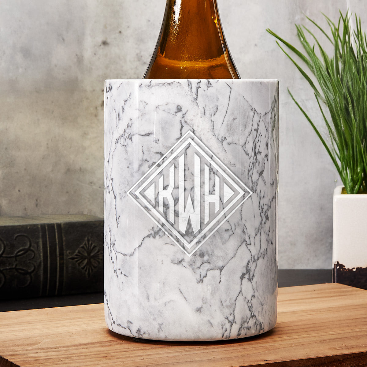 White Marble Wine Chiller Yorkwright Design