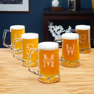 Five Beer Mugs