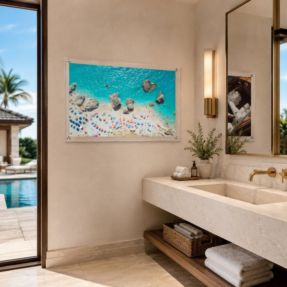 Blue Lagoon Club Acrylic Wall Art Print