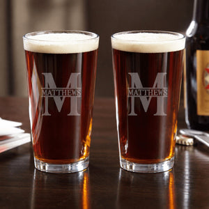 One Classic Pint Glasses