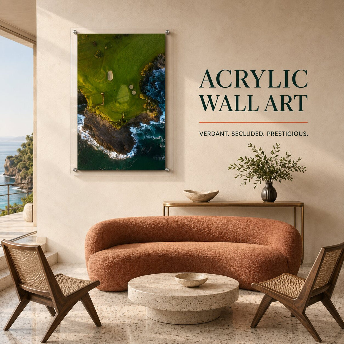 Coastal Hazard Acrylic Wall Art Print - Vertical