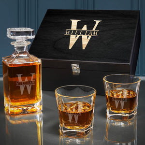 Decanter + Two Glasses + Box