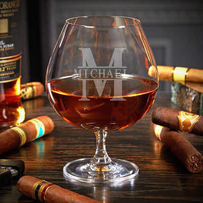 Custom Cognac Gift Set - Ebony Box