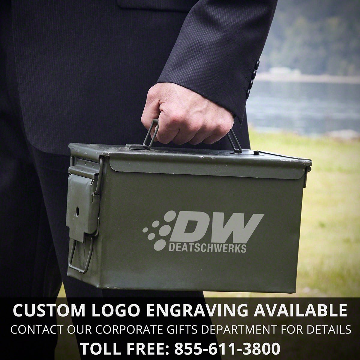 Customized 50 Cal Ammo Can Humidor - Cigar Aficionado Design