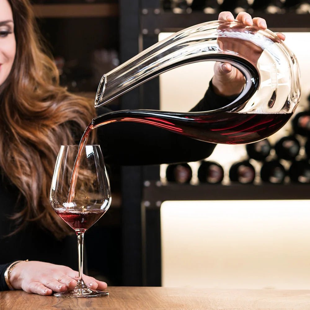 Dolcetto Custom Wine Carafe with Stemless Wine Glasses