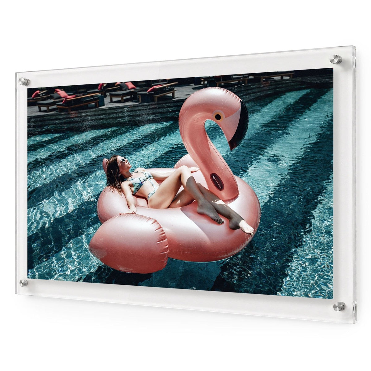Flamingo Fling Acrylic Wall Art Print