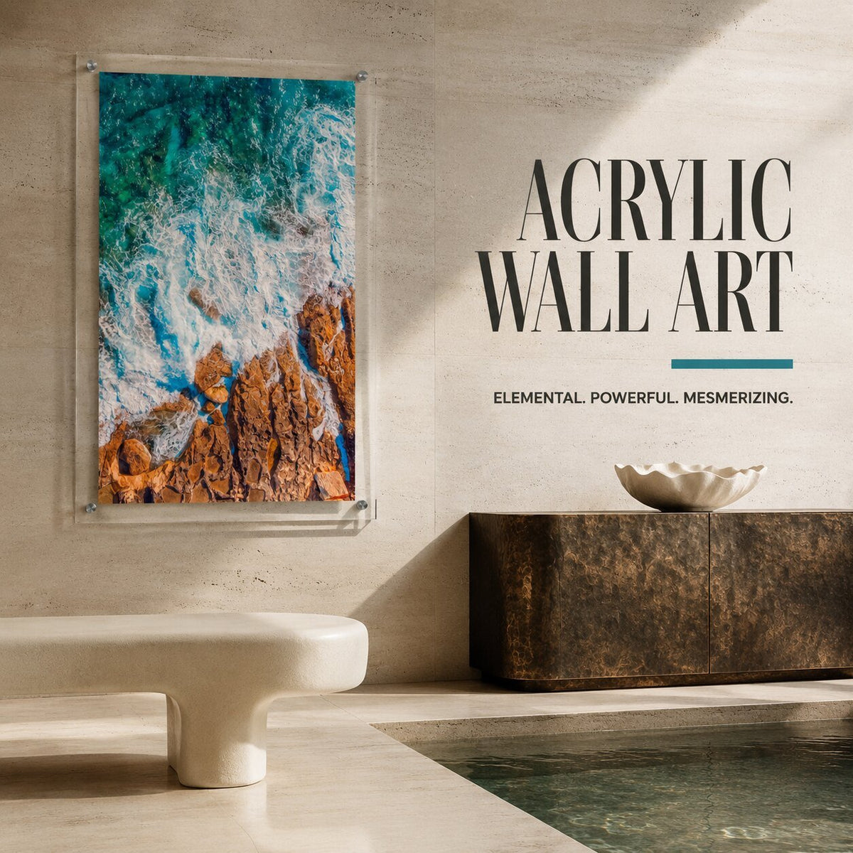 Foam & Fire Acrylic Wall Art Print