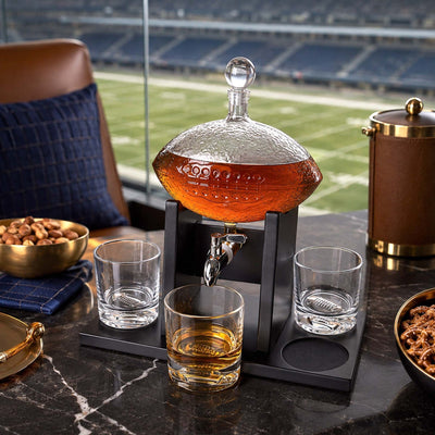 Football Whiskey Decanter Set