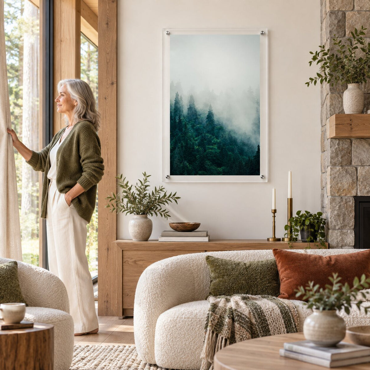 Forest on Mute Acrylic Wall Art Print