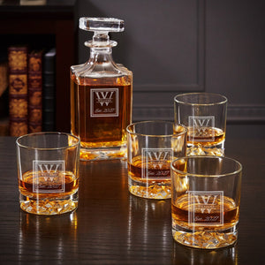 Set of Four + Decanter