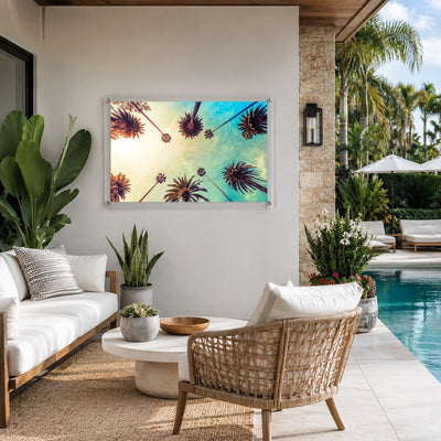 Golden Hour Palms Acrylic Wall Art Print