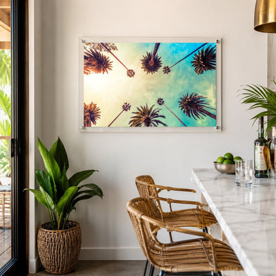 Golden Hour Palms Acrylic Wall Art Print