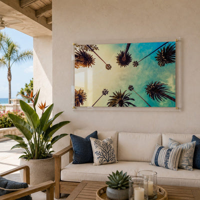 Golden Hour Palms Acrylic Wall Art Print