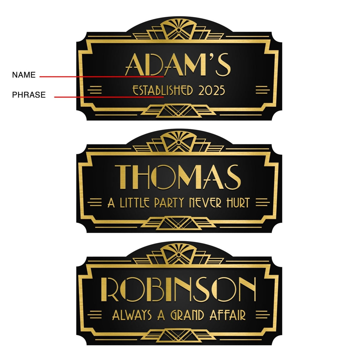 Great Gatsby Custom Sign