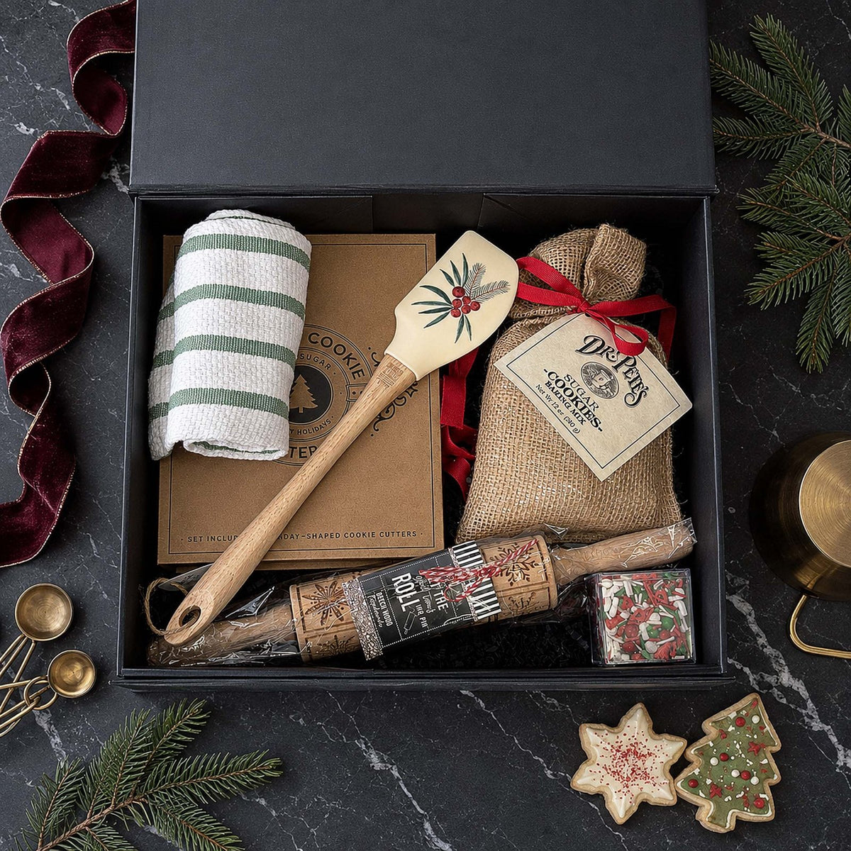 Holiday Cookies Baking Gift Basket