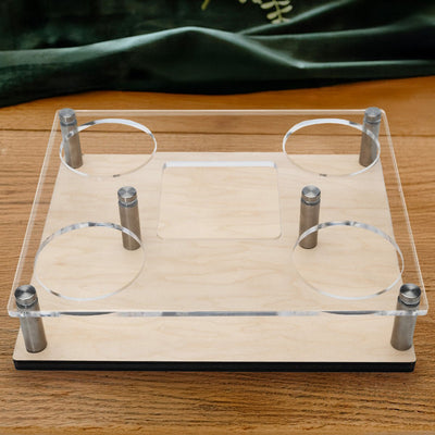 Lawyer Presentation Set with Custom Whiskey Decanter and Glasses - Bar Serving Tray & Lawyer Graduation Gift