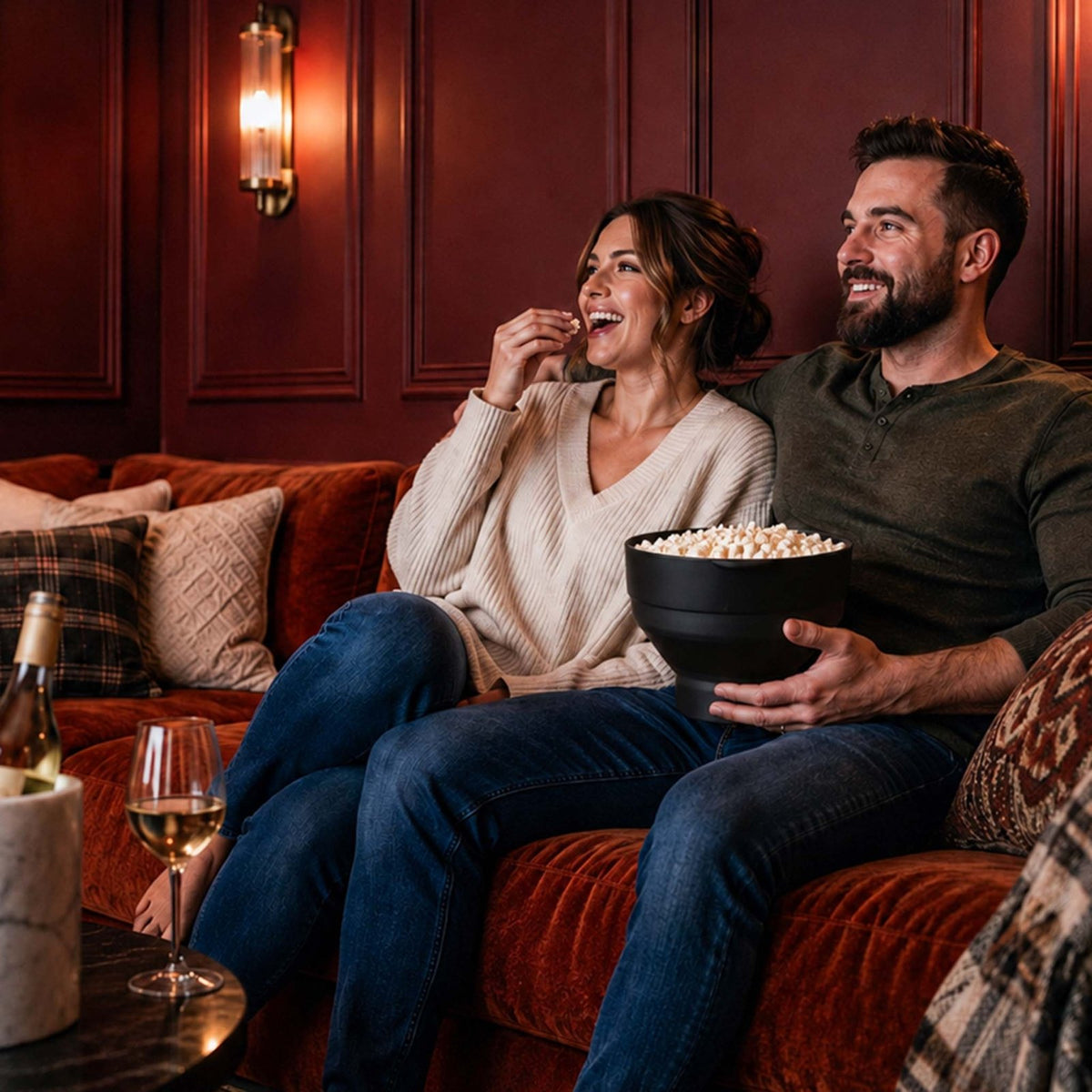 Marquee Movie Night Gift Basket