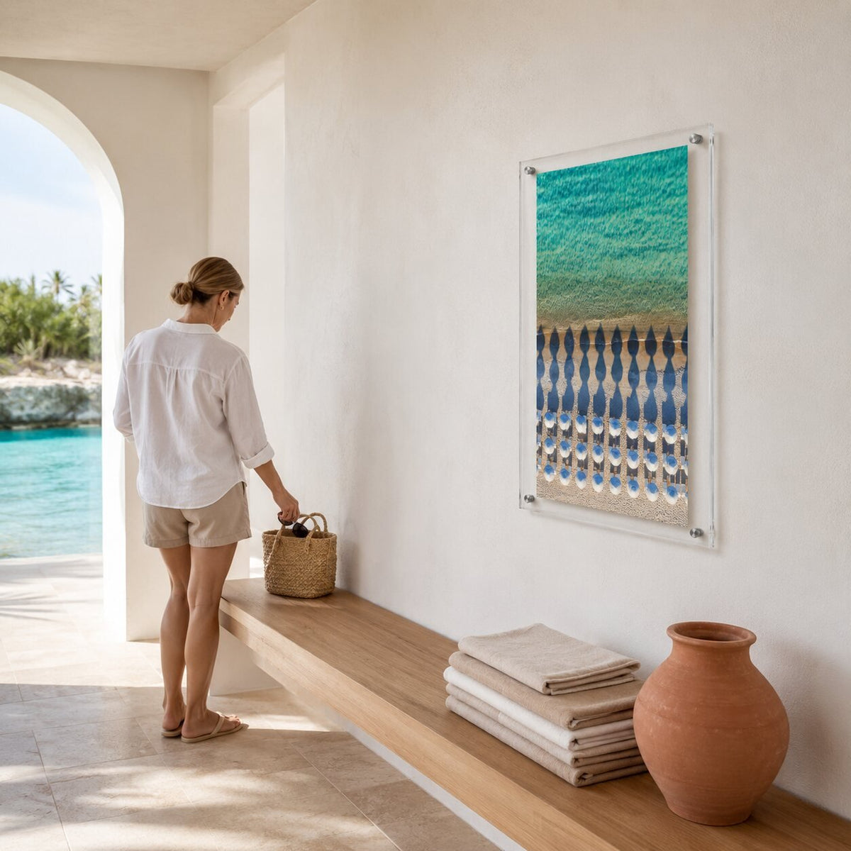 Morning Cabana Acrylic Wall Art Print