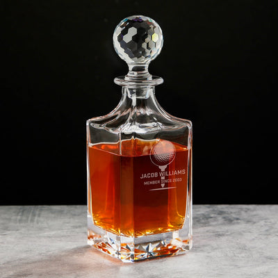 Par Excellence Whiskey Decanter Set with Golf Ball Whiskey Glasses