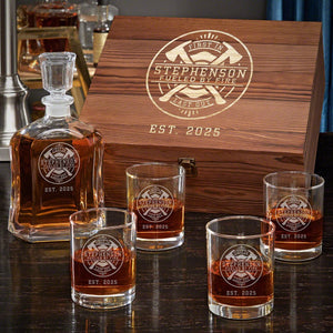 Decanter + Four Glasses + Box