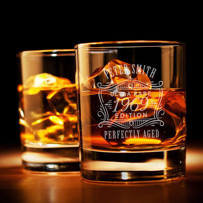 Personalized Argos Decanter Box Set with Bryne Glasses Military Gift Idea