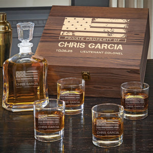 Decanter + Four Glasses + Box